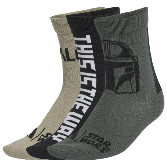 Adidas Παιδικές κάλτσες x Star Wars Mandalorian Socks 3 pairs